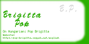 brigitta pop business card